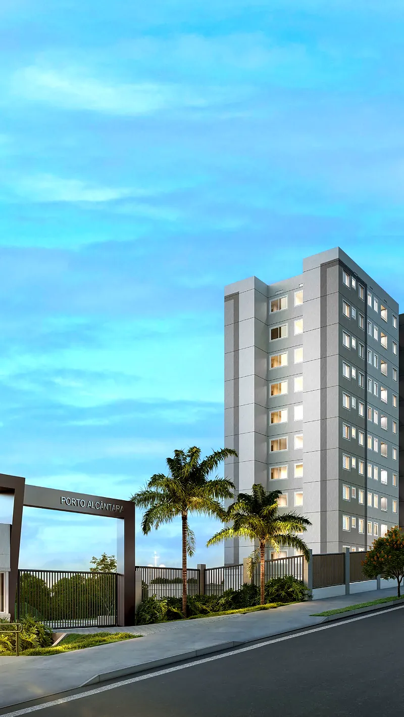 Portaria e torre do Residencial Porto Alcântara
