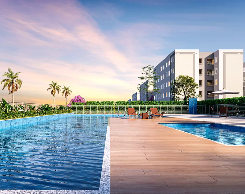 Piscina do Residencial Porto Sevilha